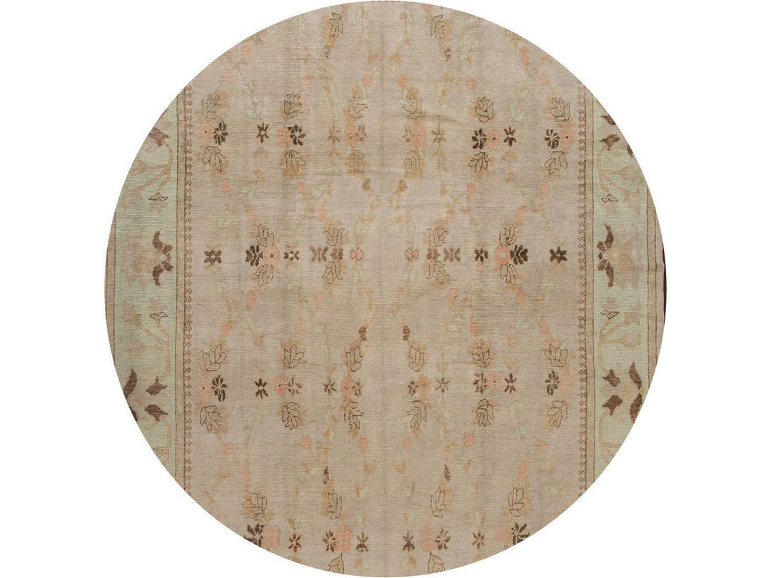 Modern Designed Turkish Oushak Rug 10 X 15