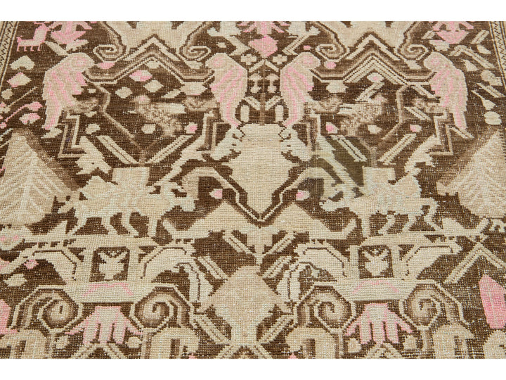 Antique Karabagh Wool Runner 3 X 15
