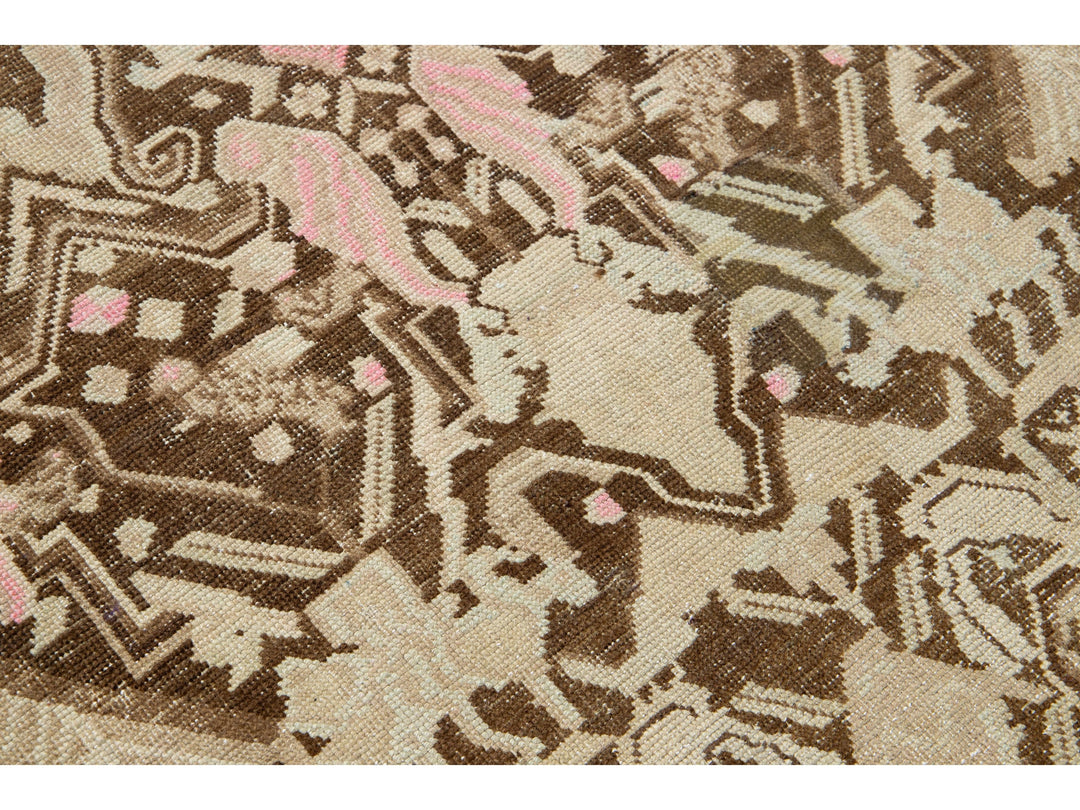 Antique Karabagh Wool Runner 3 X 15