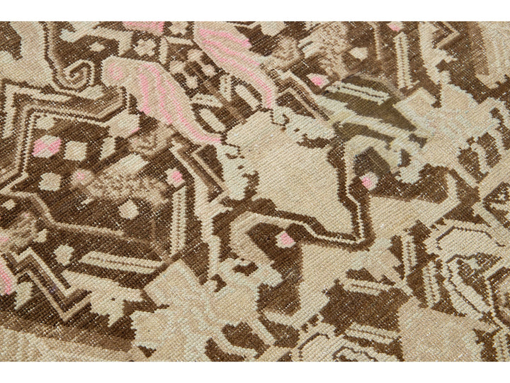 Antique Karabagh Wool Runner 3 X 15