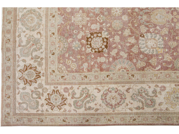 Antique Tabriz Wool Rug 10 X 14