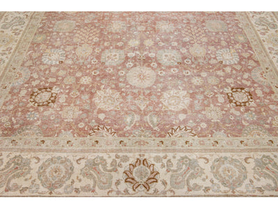 Antique Tabriz Wool Rug 10 X 14