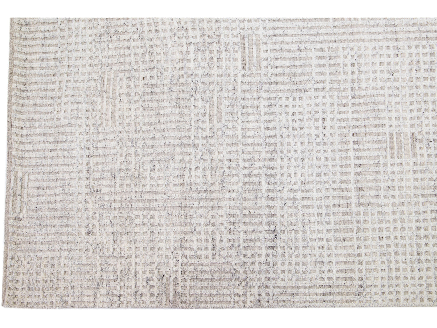 Modern Moroccan Wool Rug 10 X 14