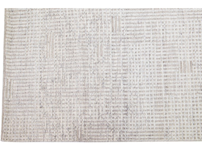 Modern Moroccan Wool Rug 10 X 14