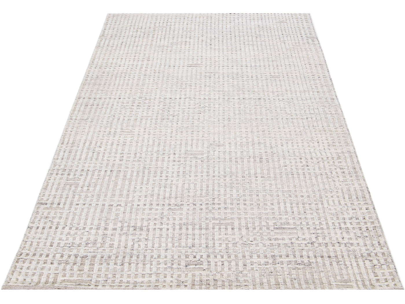 Modern Moroccan Wool Rug 5 X 8