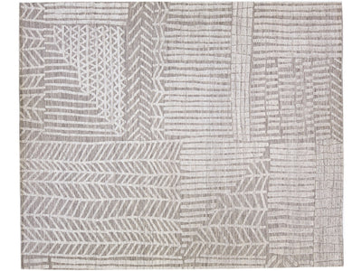 Modern Moroccan Wool Rug 12 X 15