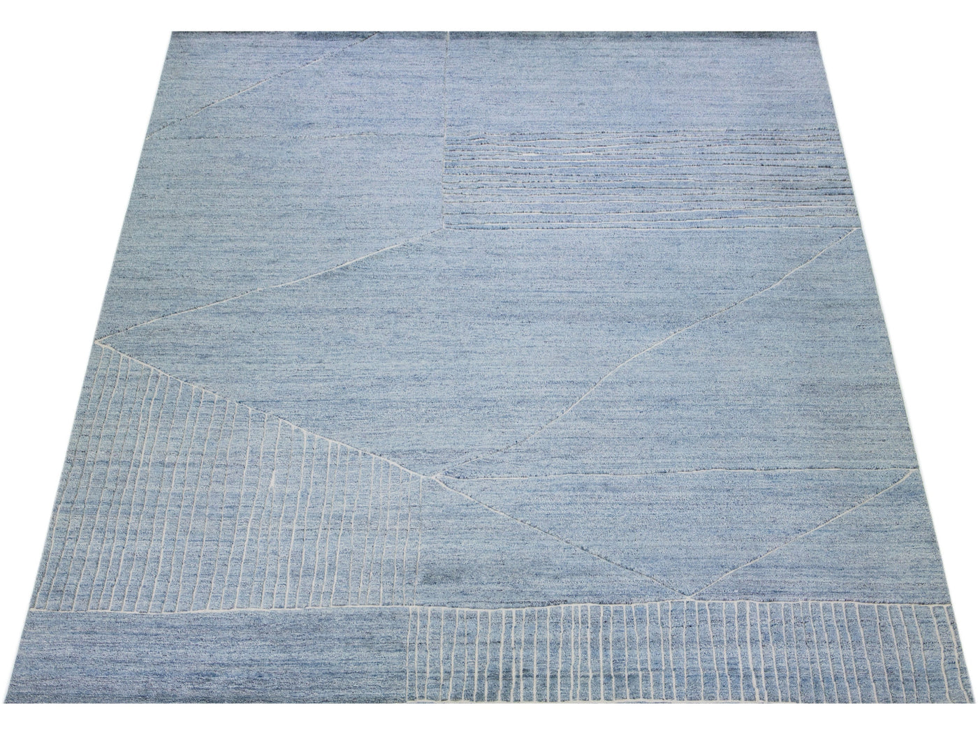 Modern Moroccan Wool Rug 12 X 15