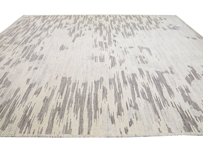 Modern Moroccan Wool Rug 12 X 15