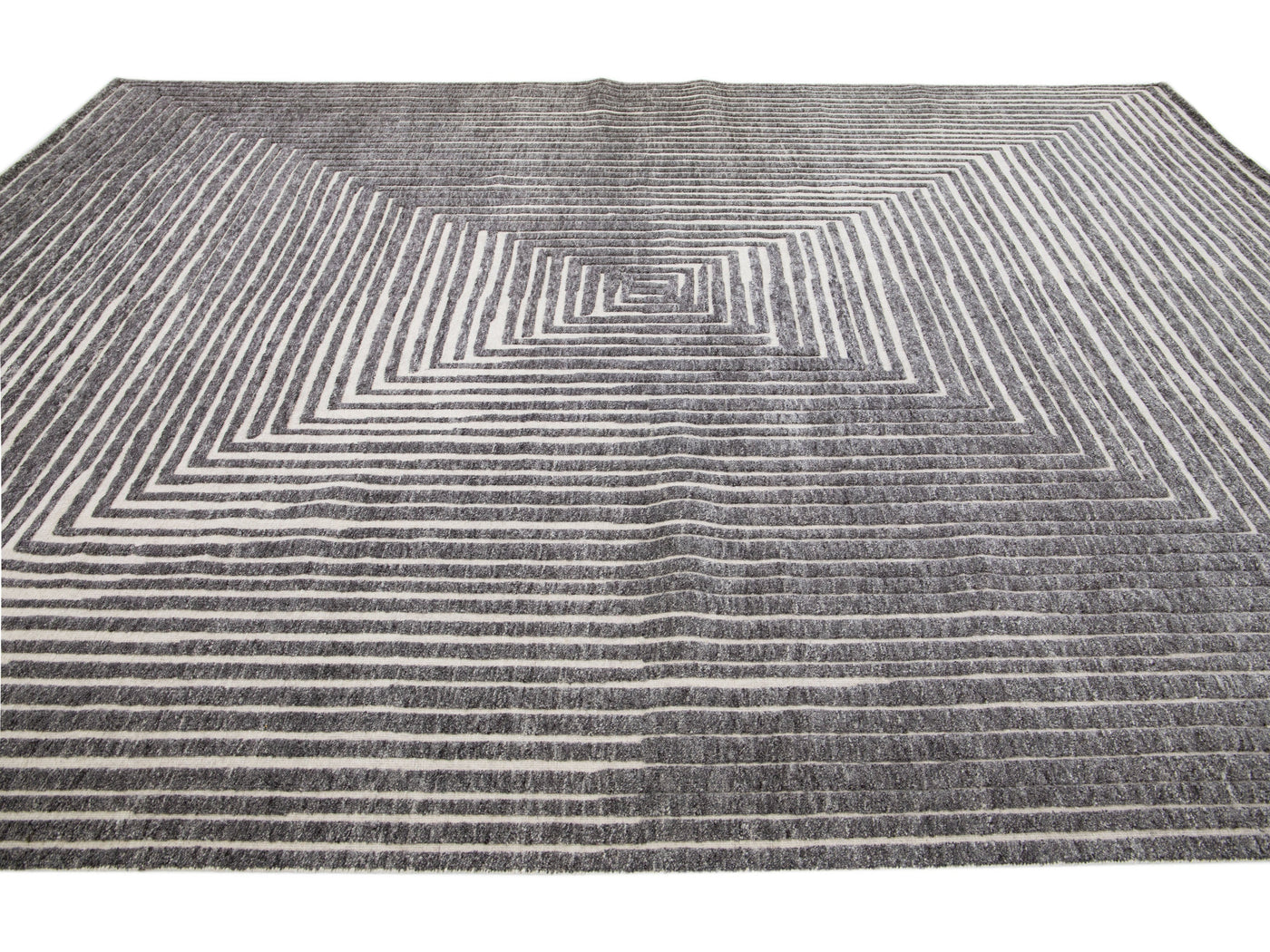 Modern Moroccan Wool Rug 10 X 14