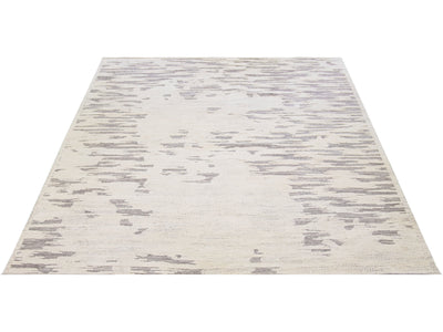 Modern Moroccan Wool Rug 10 X 14