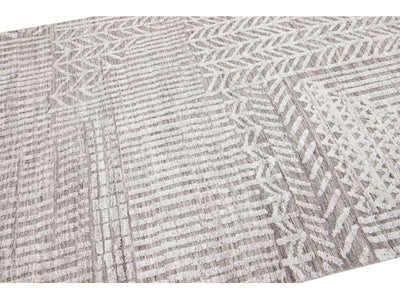 Modern Moroccan Wool Rug 5 X 8