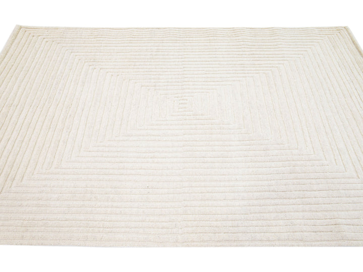 Modern Moroccan Wool Rug 5 X 8