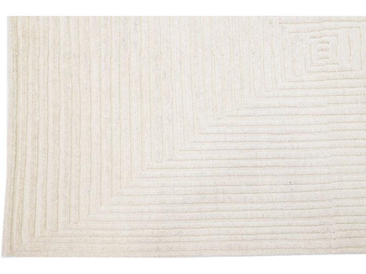 Modern Moroccan Wool Rug 5 X 8