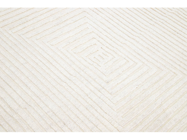 Modern Moroccan Wool Rug 5 X 8