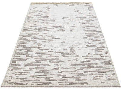 Modern Moroccan Wool Rug 5 X 8