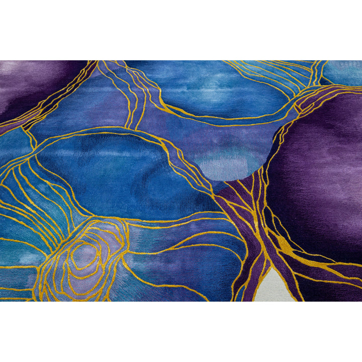Modern Art Deco Wool Rug 8 x 10