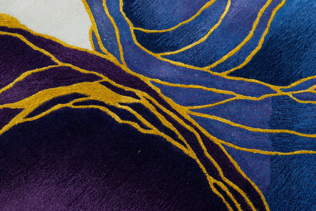 Modern Art Deco Wool Rug 8 x 10