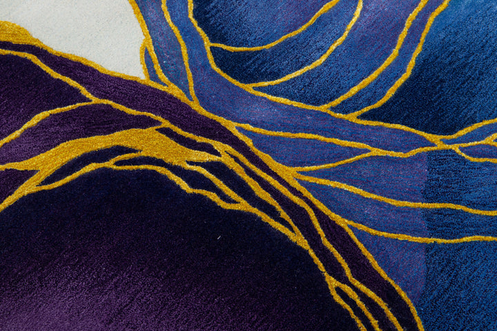 Modern Art Deco Wool Rug 8 x 10