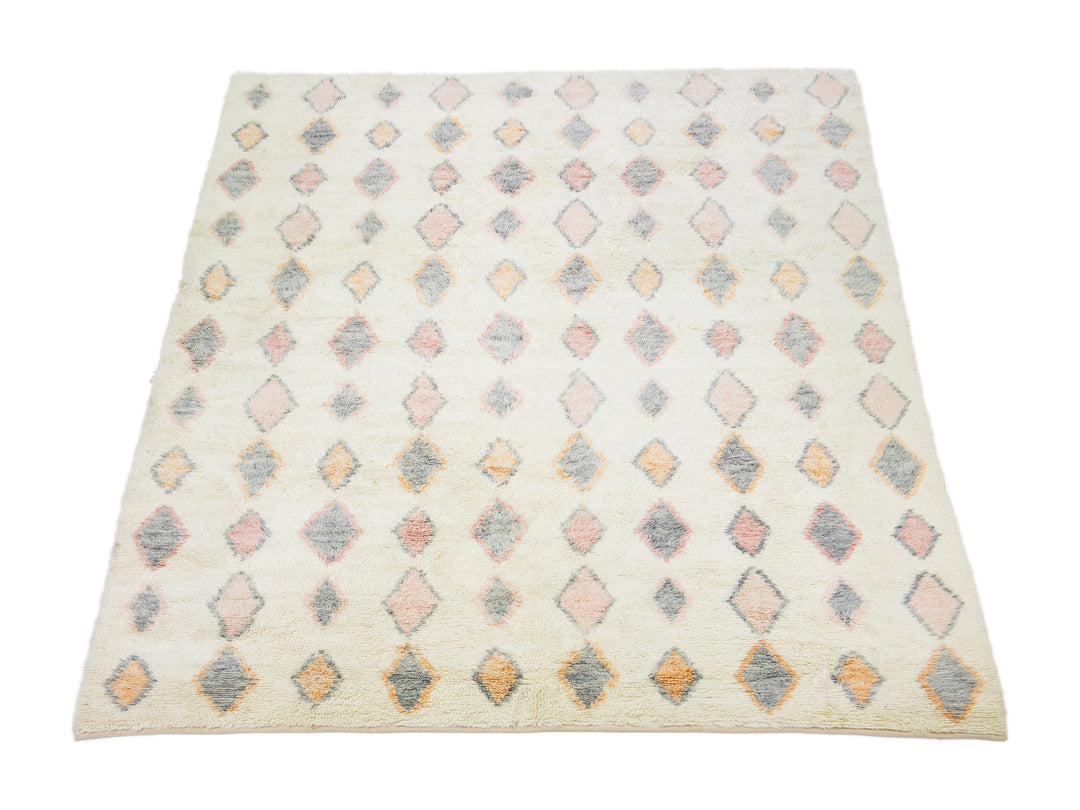 Modern Moroccan Wool Rug 11 X 14