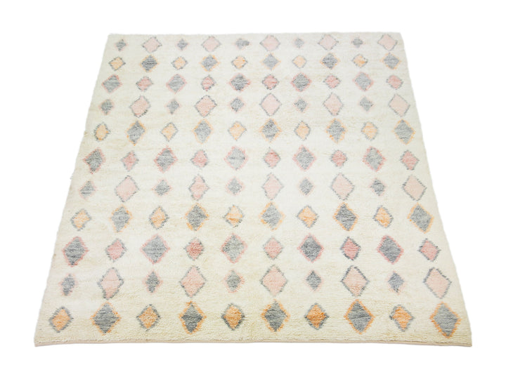 Modern Moroccan Wool Rug 11 X 14