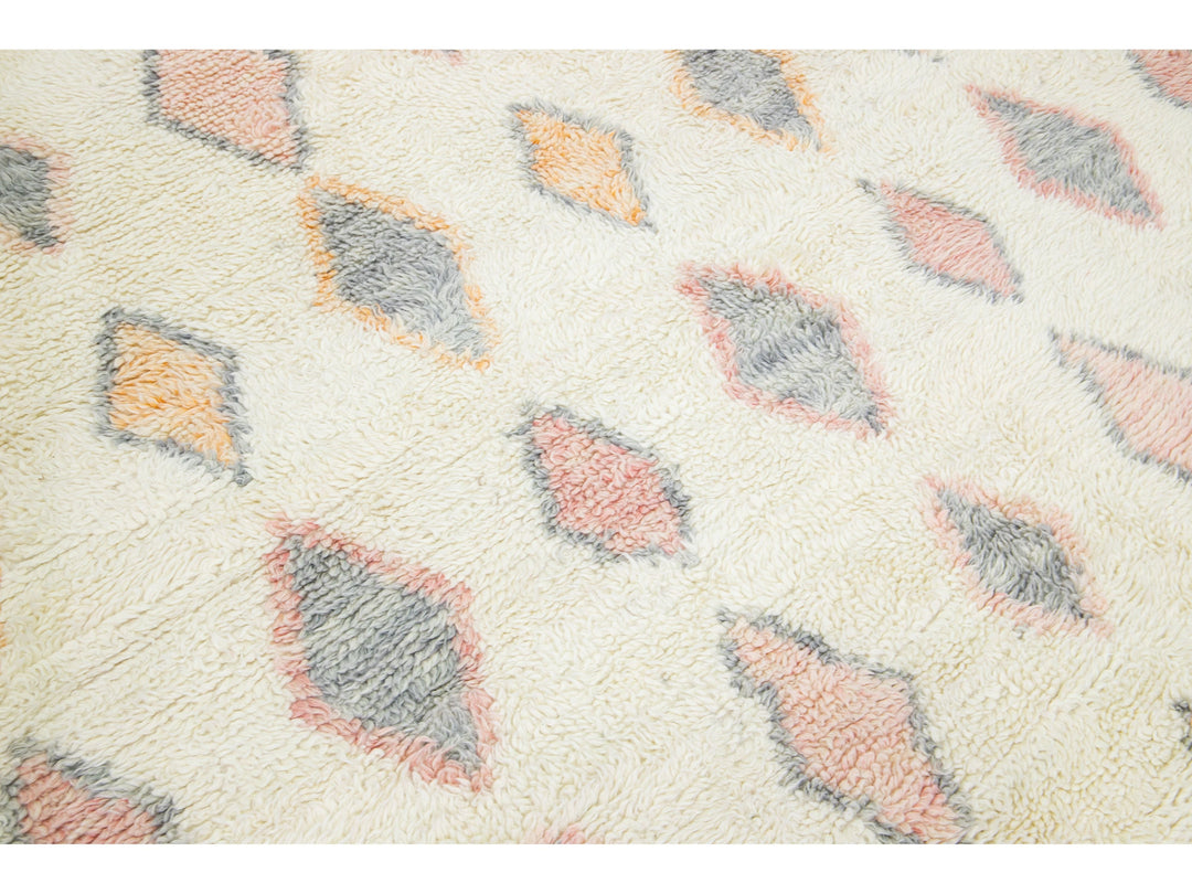 Modern Moroccan Wool Rug 11 X 14