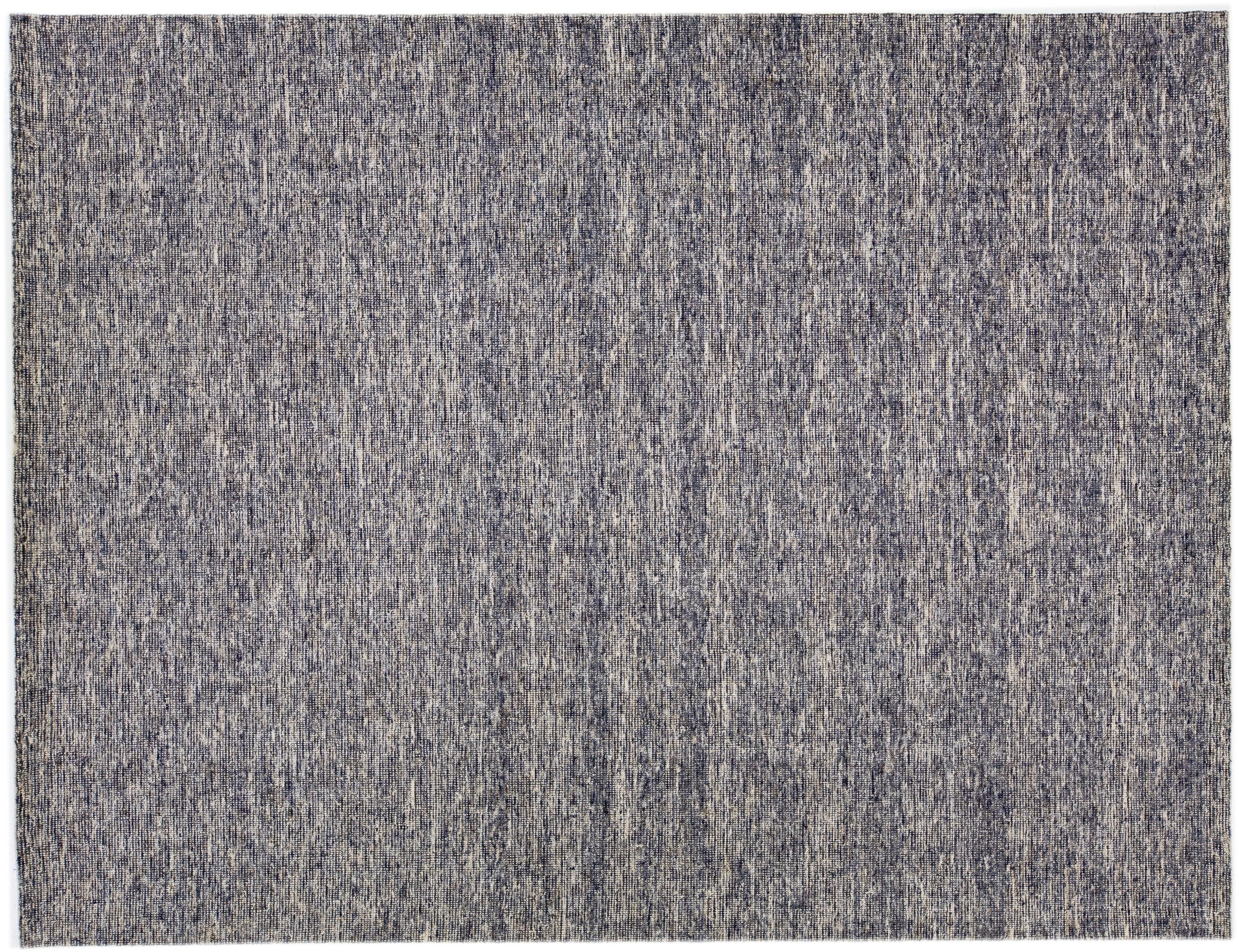 Modern Indian Wool Rug 9 x 12 – Alexanders Artisan Rugs Official Website