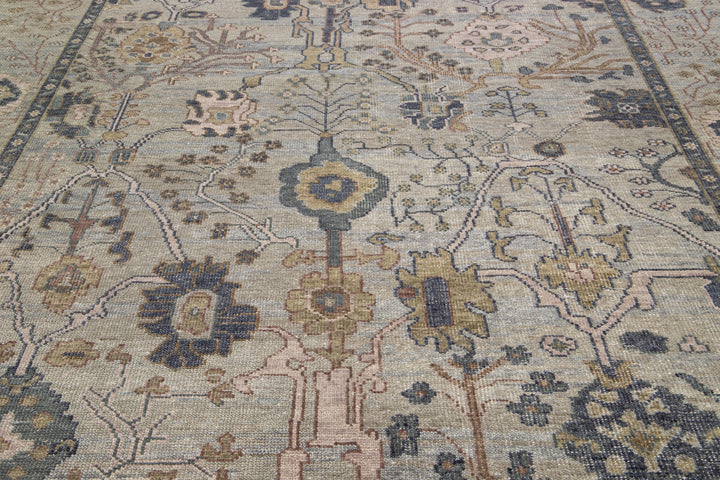 Modern Oushak Style Wool Rug 10 x 14
