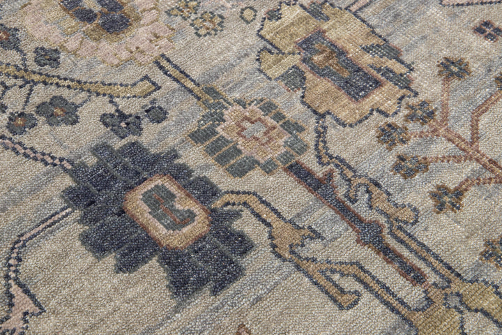 Modern Oushak Style Wool Rug 10 x 14
