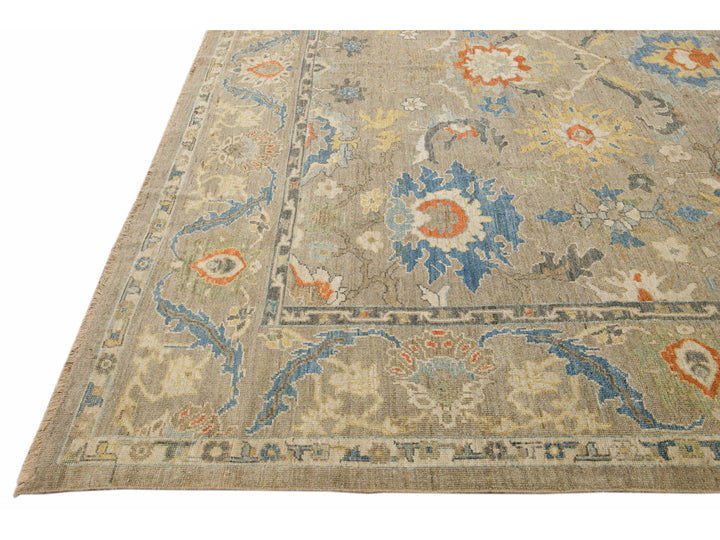 Modern Sultanabad Wool Rug 11 X 16