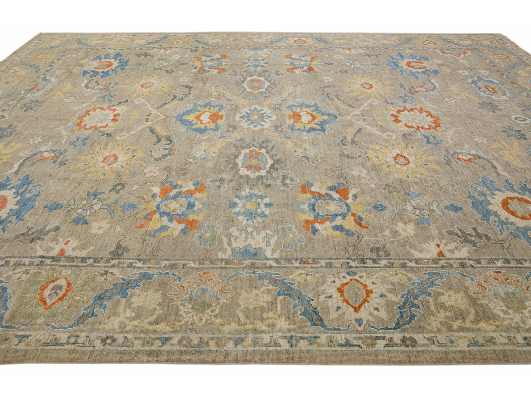 Modern Sultanabad Wool Rug 11 X 16