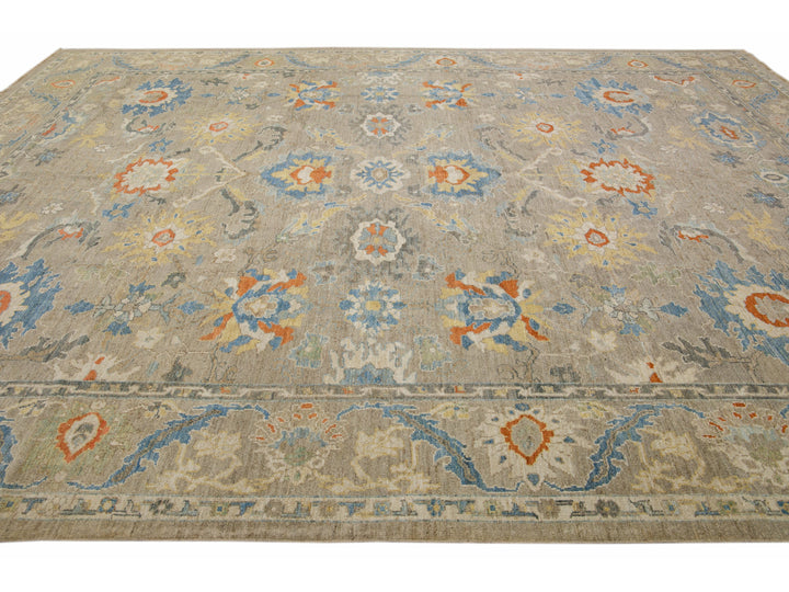Modern Sultanabad Wool Rug 11 X 16