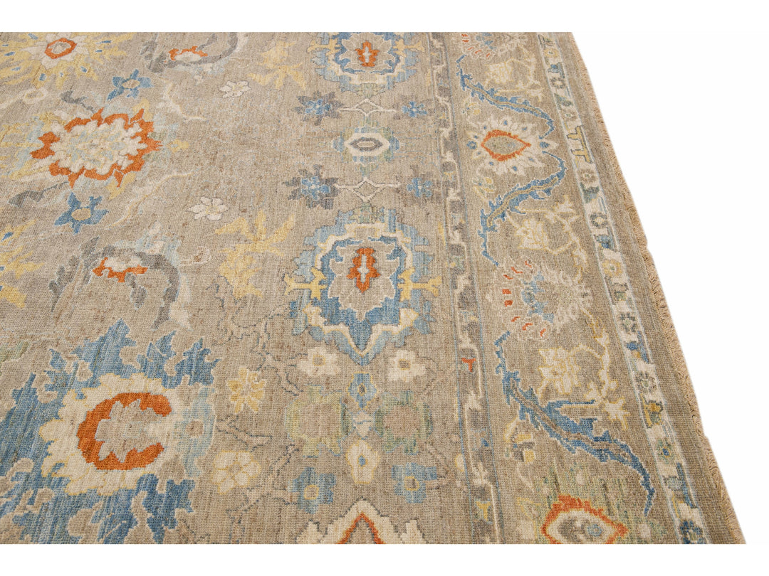 Modern Sultanabad Wool Rug 11 X 16