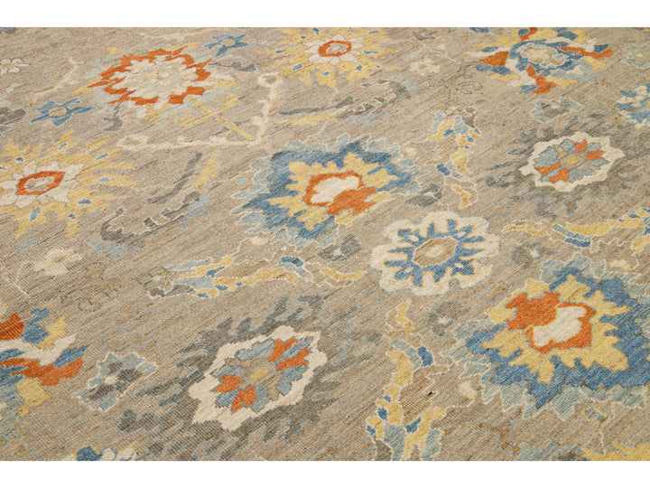 Modern Sultanabad Wool Rug 11 X 16