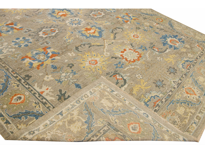 Modern Sultanabad Wool Rug 11 X 16