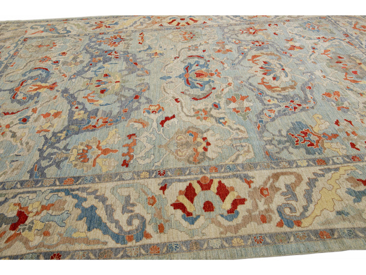 Modern Sultanabad Wool Rug 11 X 14