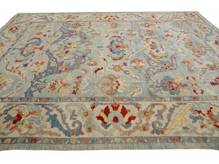 Modern Sultanabad Wool Rug 11 X 14
