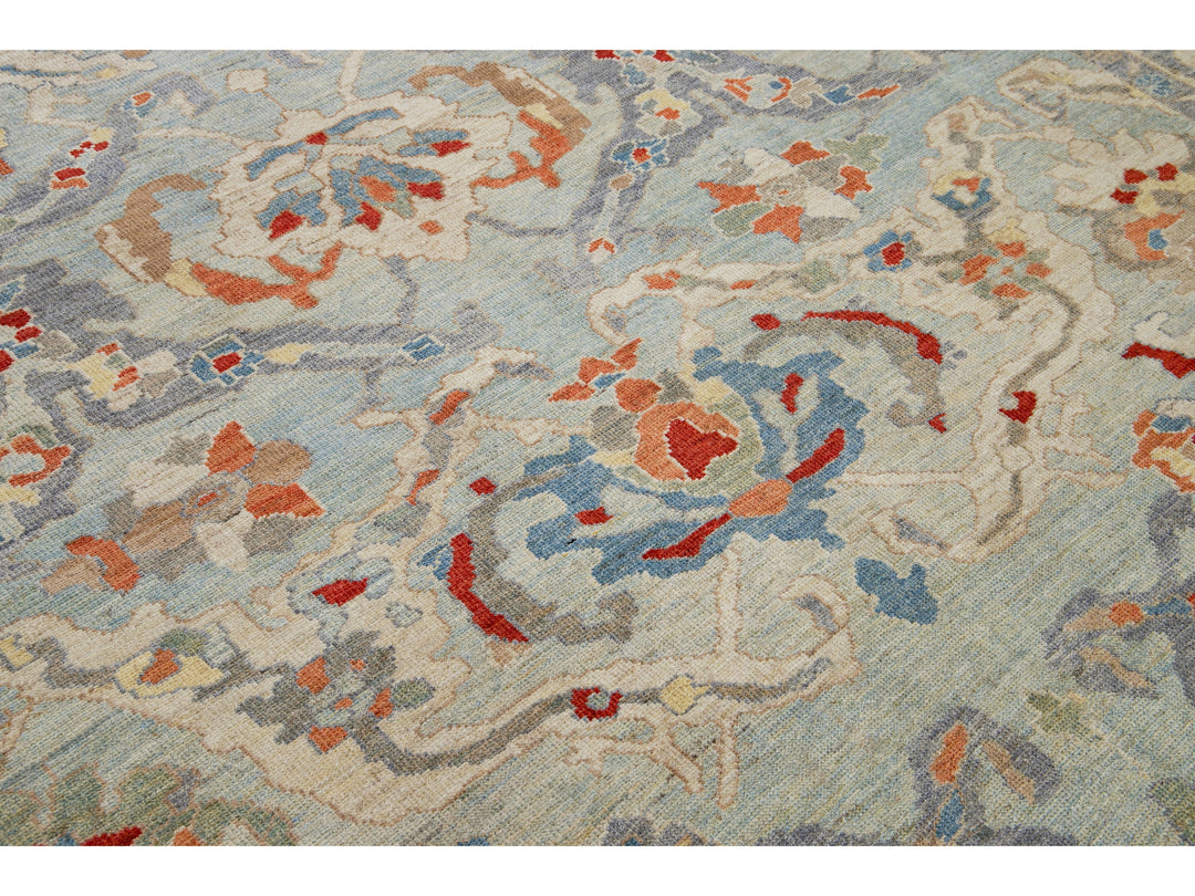 Modern Sultanabad Wool Rug 11 X 14