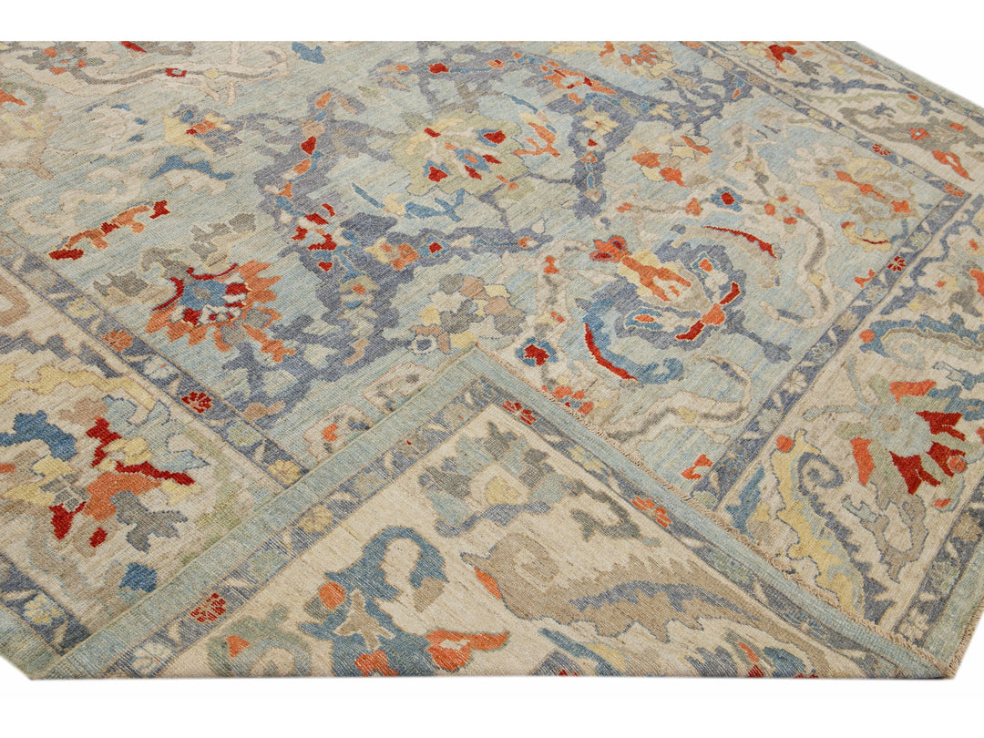 Modern Sultanabad Wool Rug 11 X 14