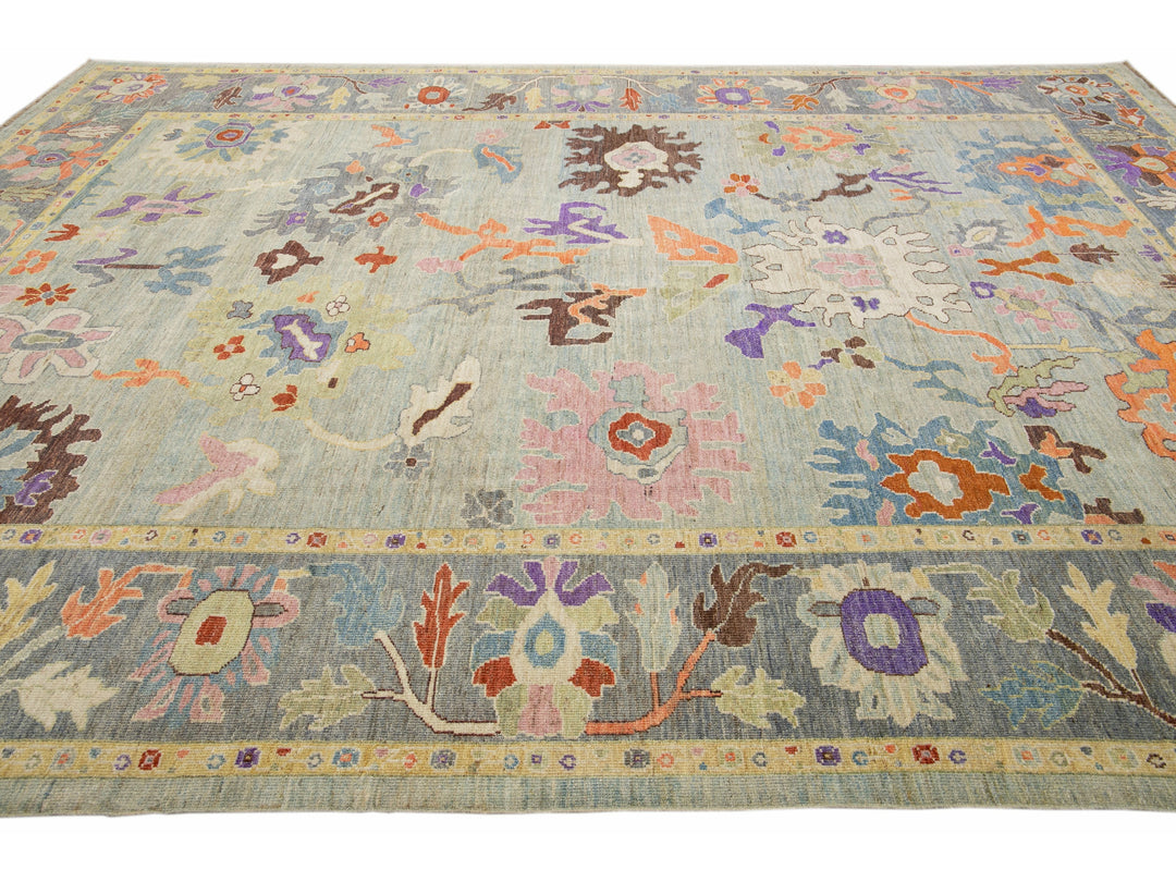 Modern Sultanabad Wool Rug 10 X 14