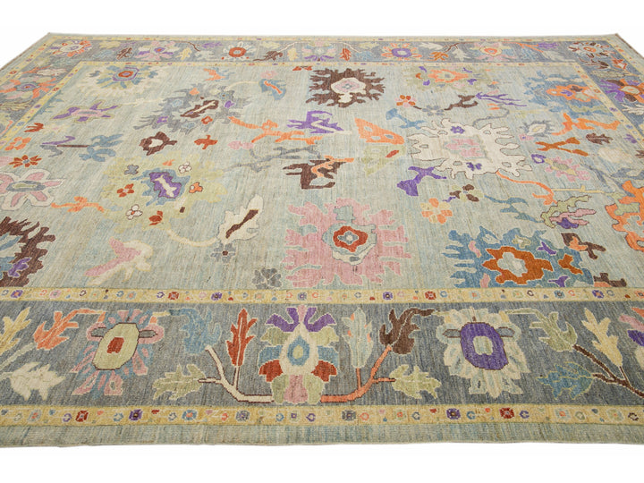 Modern Sultanabad Wool Rug 10 X 14