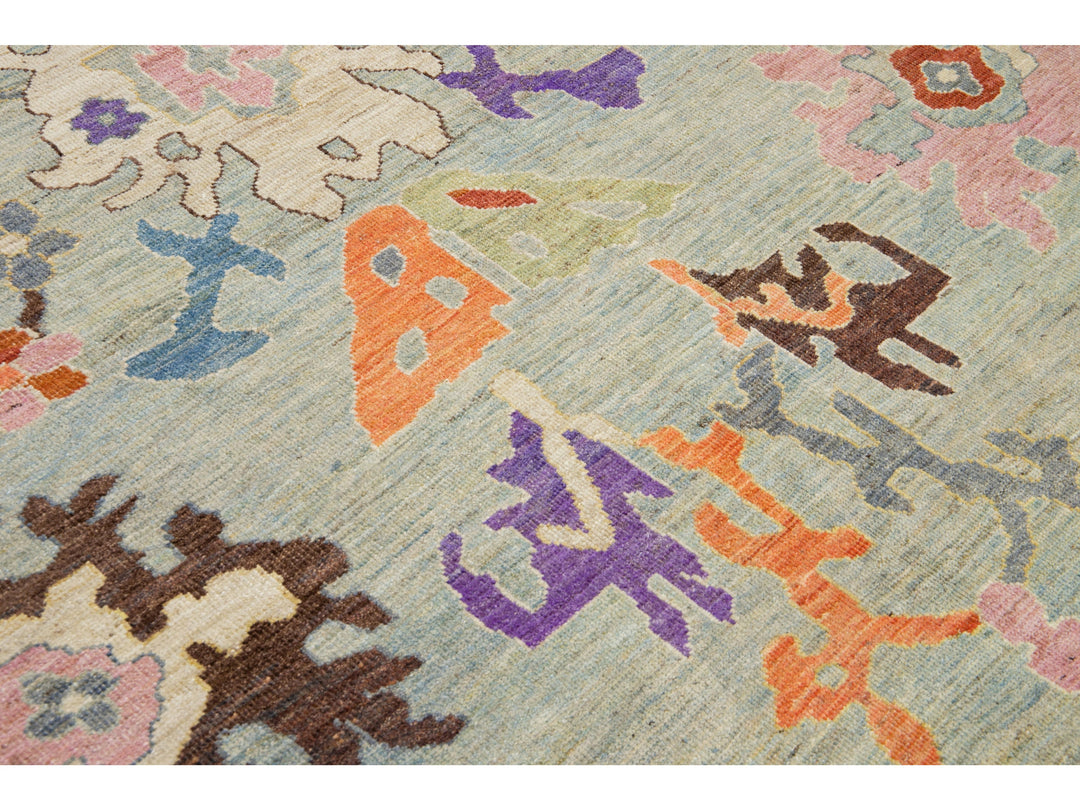 Modern Sultanabad Wool Rug 10 X 14