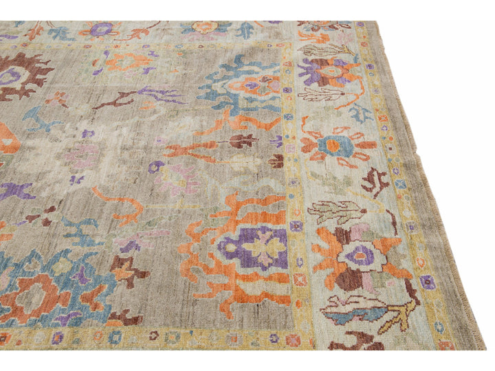 Modern Sultanabad Wool Rug 8 X 12