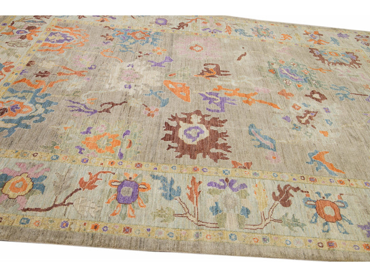 Modern Sultanabad Wool Rug 8 X 12