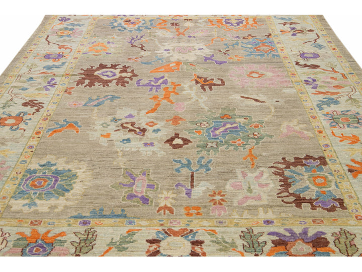 Modern Sultanabad Wool Rug 8 X 12