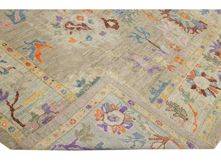Modern Sultanabad Wool Rug 8 X 12