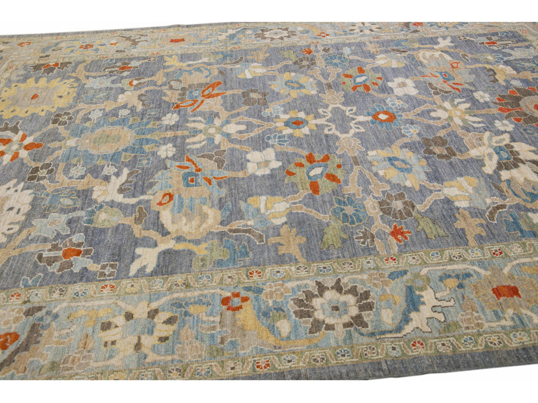 Modern Sultanabad Wool Rug 9 X 13