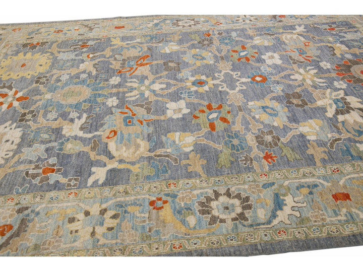 Modern Sultanabad Wool Rug 9 X 13
