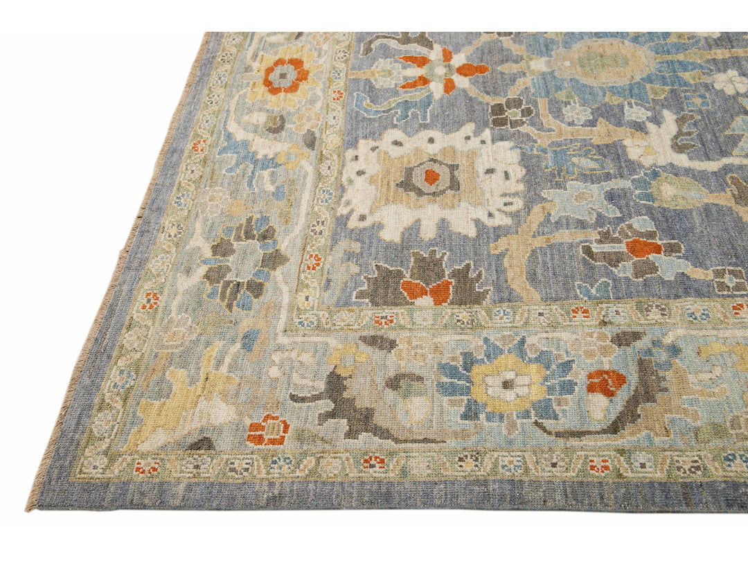 Modern Sultanabad Wool Rug 9 X 13