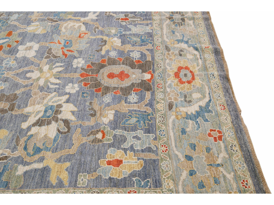 Modern Sultanabad Wool Rug 9 X 13