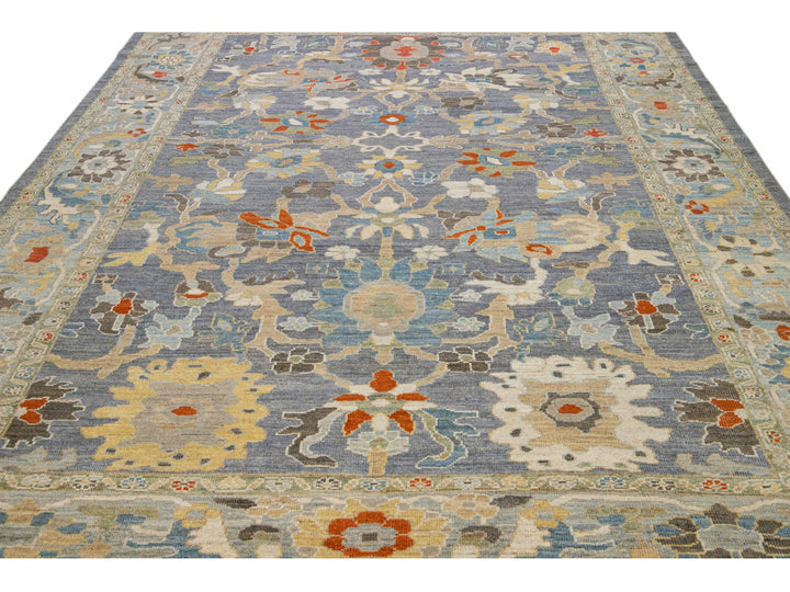 Modern Sultanabad Wool Rug 9 X 13